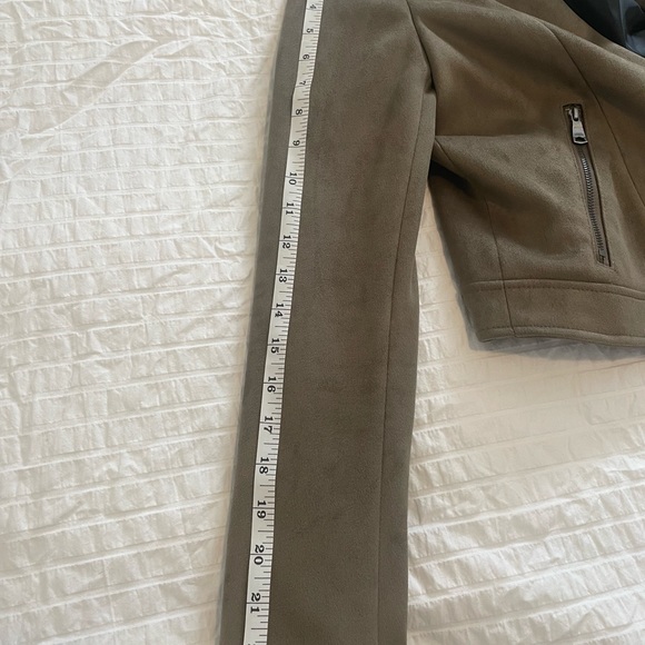 Banana Republic banded collar vegan suede moto jacket - Picture 10 of 10